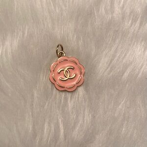 Pink & Gold CC Pendant Charm